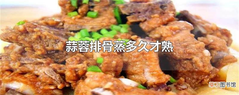 蒜蓉排骨蒸多久才熟
