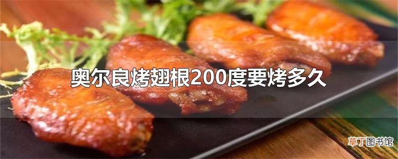奥尔良烤翅根200度要烤多久