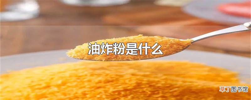 油炸粉是什么