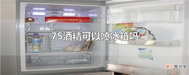 75酒精可以喷冰箱吗