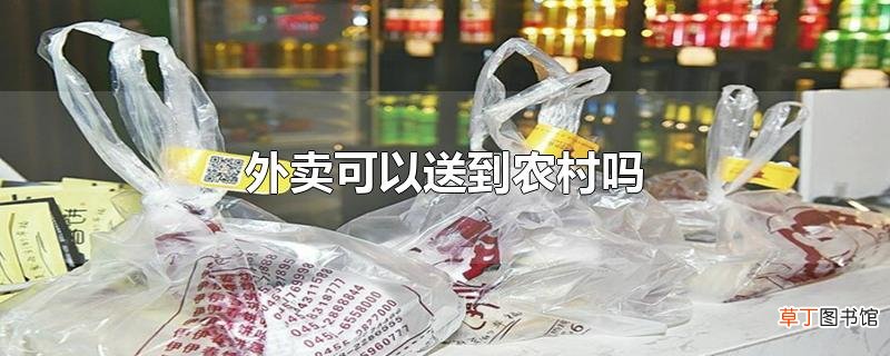 外卖可以送到农村吗