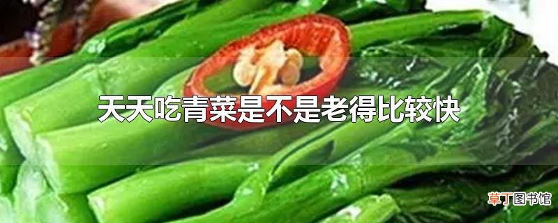 天天吃青菜是不是老得比较快