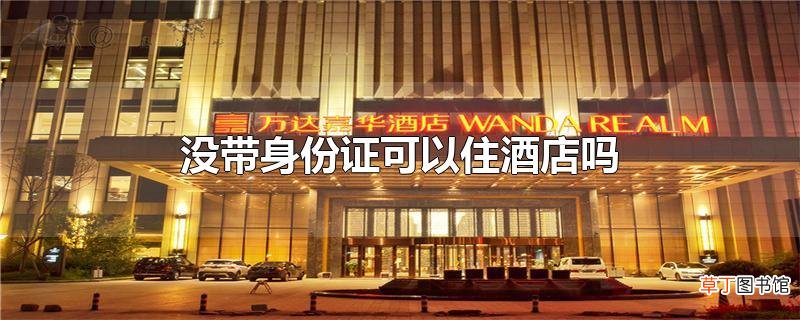 没带身份证可以住酒店吗