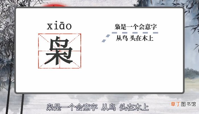 枭怎么读 枭的读音
