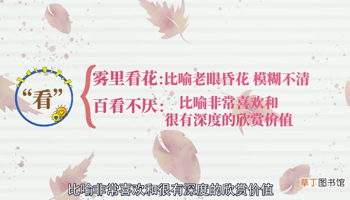 表示看的词语有什么写出几个表示看的词语