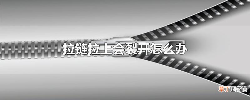 拉链拉上会裂开怎么办