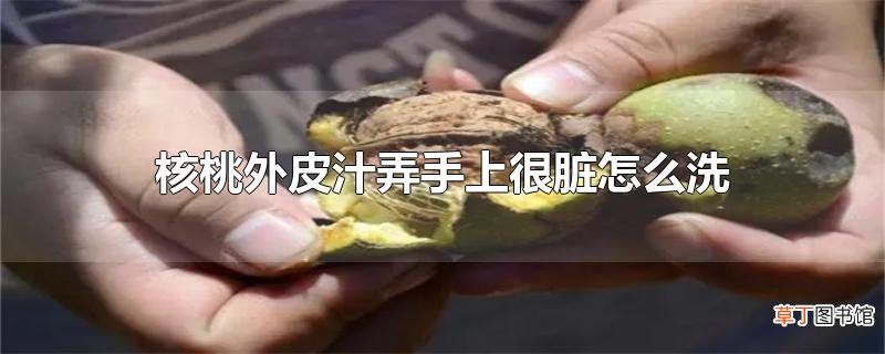 核桃外皮汁弄手上很脏怎么洗