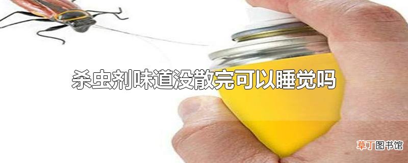 杀虫剂味道没散完可以睡觉吗