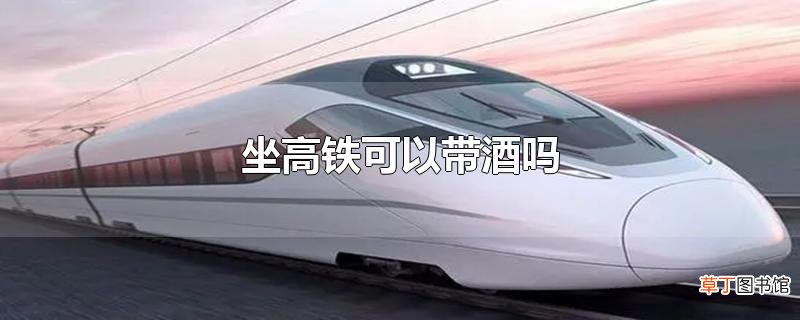 坐高铁可以带酒吗