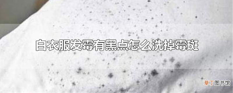 白衣服发霉有黑点怎么洗掉霉斑