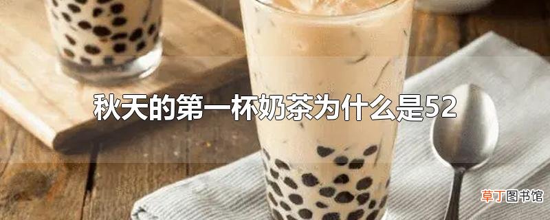 秋天的第一杯奶茶为什么是52
