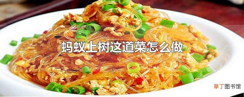 蚂蚁上树这道菜怎么做