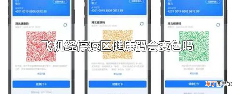 飞机经停疫区健康码会变色吗