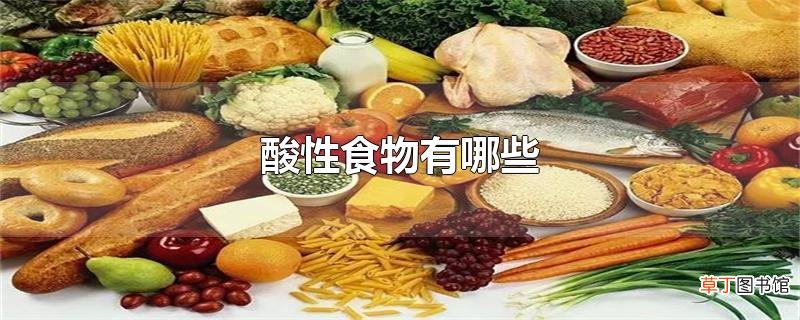 酸性食物有哪些