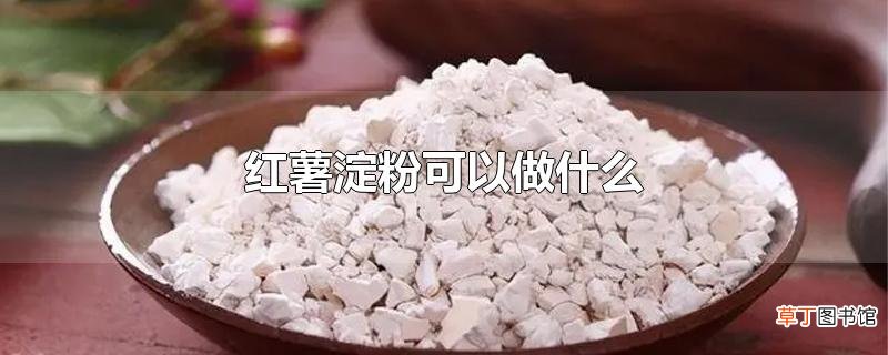 红薯淀粉可以做什么