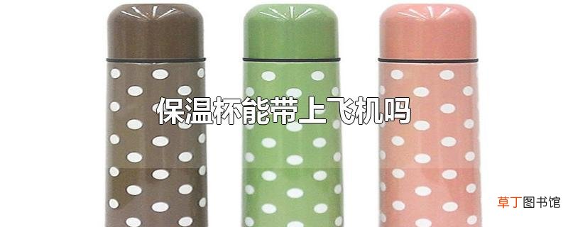 保温杯能带上飞机吗