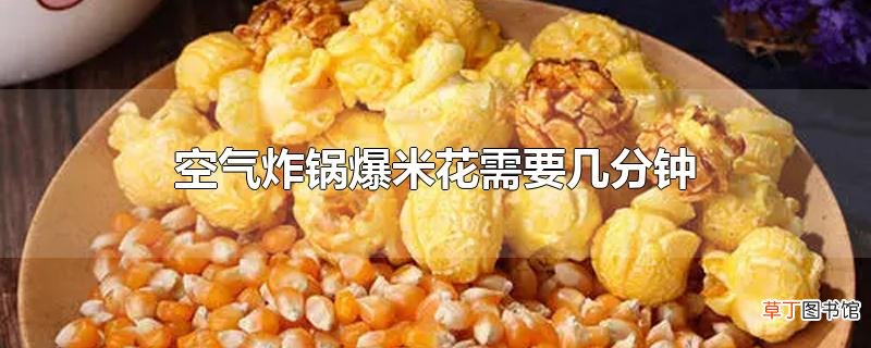 空气炸锅爆米花需要几分钟