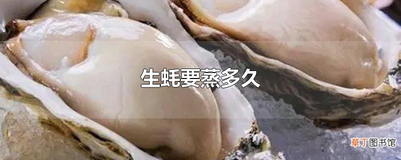 生蚝要蒸多久