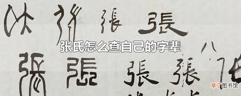 张氏怎么查自己的字辈