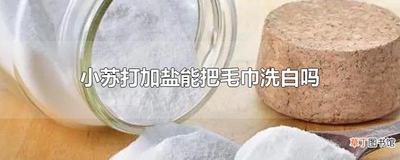 小苏打加盐能把毛巾洗白吗