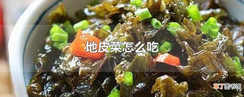 地皮菜怎么吃