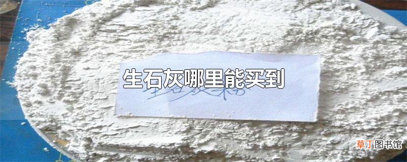 生石灰哪里能买到