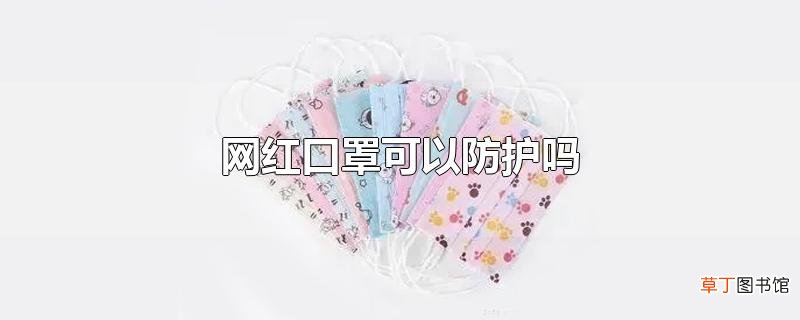 网红口罩可以防护吗