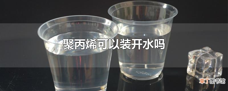 聚丙烯可以装开水吗
