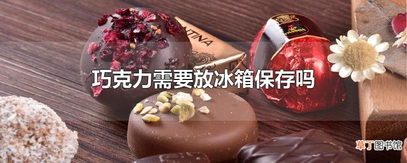 巧克力需要放冰箱保存吗