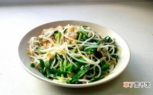 绿豆芽韭菜炒粉的家常做法