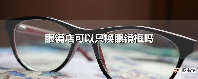 眼镜店可以只换眼镜框吗