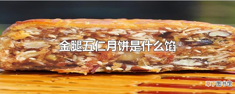 金腿五仁月饼是什么馅