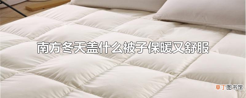 南方冬天盖什么被子保暖又舒服