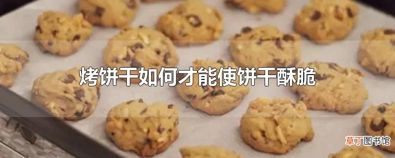 烤饼干怎么才能使饼干酥脆