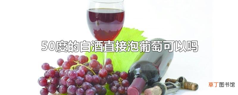 50度的白酒直接泡葡萄可以吗