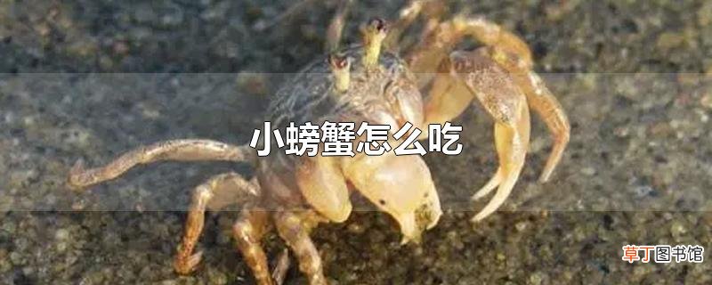 小螃蟹怎么吃