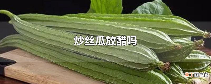 炒丝瓜放醋吗