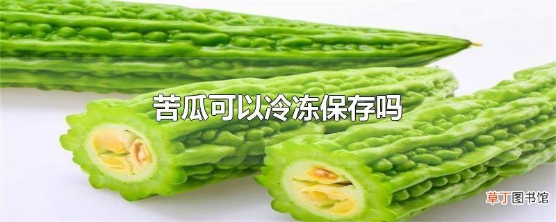 苦瓜可以冷冻保存吗