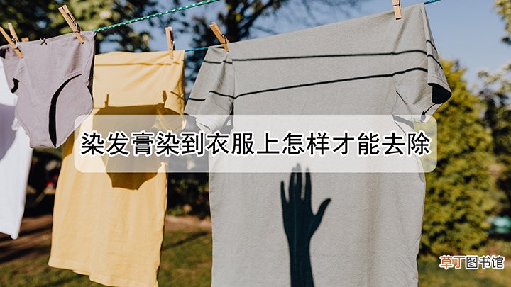染发剂粘衣服上怎么洗掉