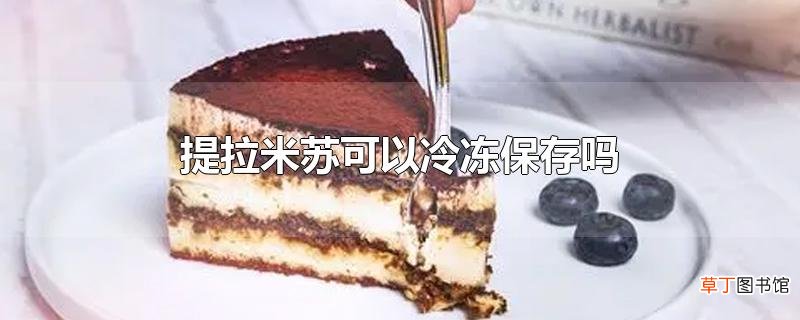 提拉米苏可以冷冻保存吗