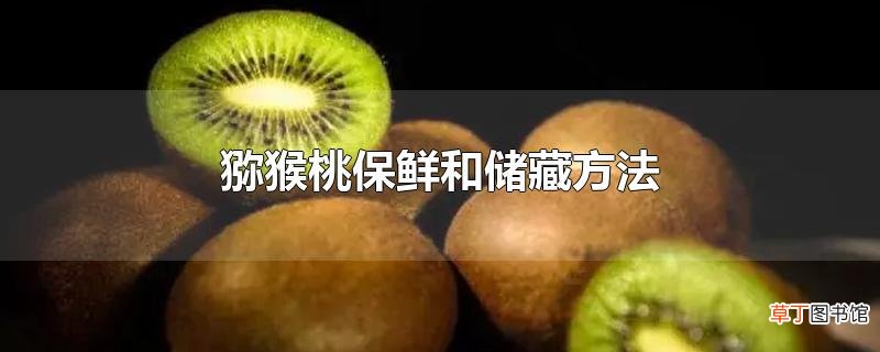 猕猴桃保鲜和储藏方法