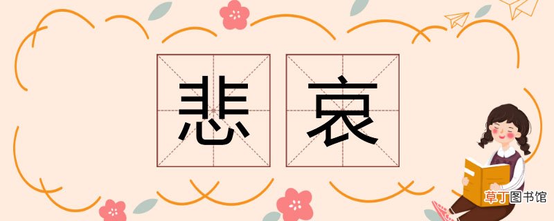 悲哀的近义词 悲哀的同义词