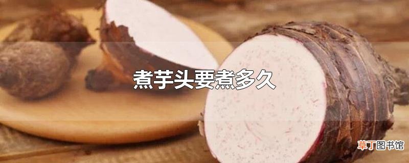 煮芋头要煮多久