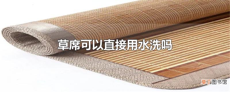 草席可以直接用水洗吗