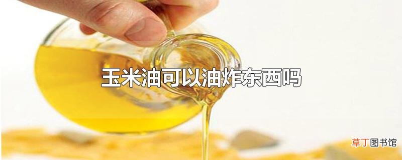 玉米油可以油炸东西吗