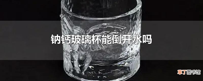 钠钙玻璃杯能倒开水吗