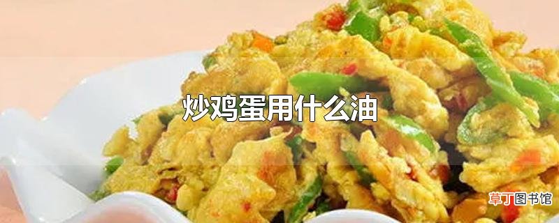 炒鸡蛋用什么油