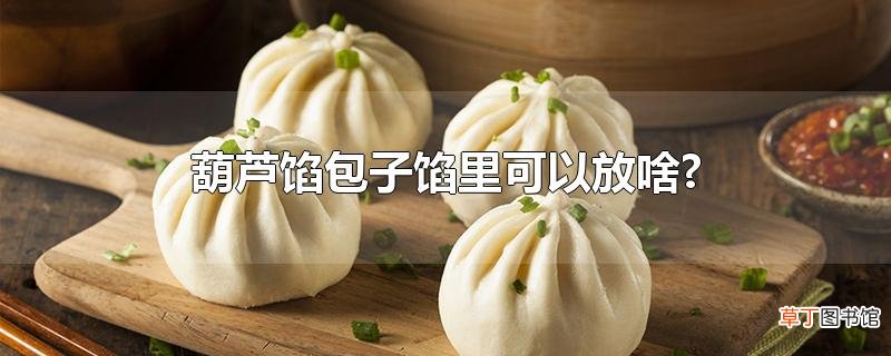 葫芦馅包子馅里可以放啥?