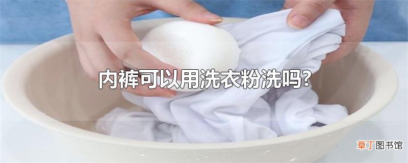 内裤可以用洗衣粉洗吗?