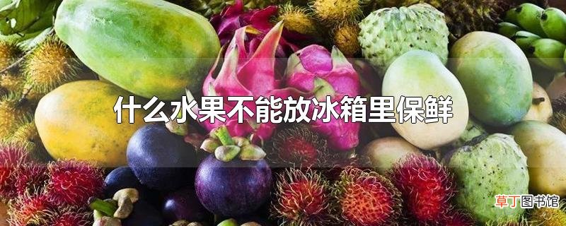 什么水果不能放冰箱里保鲜